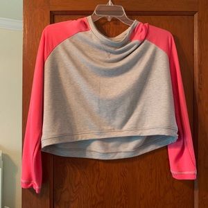 Pink and gray cropped top